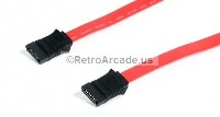 SATA Cables 24 Inch 2 FT Straight Red Hard Drive Optical Drive Data P3