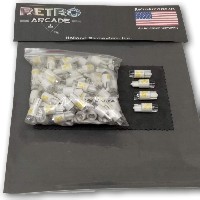 Arcade Game LED Lamp for Illuminated Pushbuttons (Yellow) 12v DC - Bag of 100