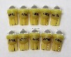 10 Pack Pinball replacement bulb LED 6.3 volt AC, 555 clear wedge base T10 Cool Yellow Short