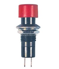 Arcade Red Push Button Momentary Setup Switch - SPST 125 VAC N O 3 amp