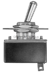 TOGGLE SWITCH 0.435 in MOUNT SPST 125 VAC Toggle Switches, Standard, 0.435 in mount, Voltage Rating: 125 VAC, Contact Type: SPST