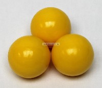 Yellow 35mm 3-pack smooth Replacement Soccer Ball Style Foosball