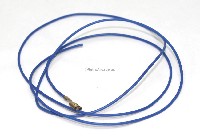 22 AWG stranded hook up wire with .187 quick connect, 3 feet, Blue