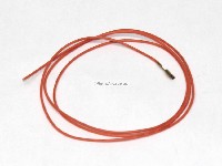 22 AWG stranded button hook up wire .187 quick connect, 3 feet Orange, Jamma