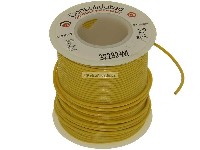 22 AWG tinned copper stranded wire - 25 feet per spool - yellow