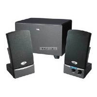 Cyber Acoustics CA-3001WB Multimedia Speaker System, 8 W RMS, Black 3PC 14Watts