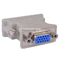 DVI-A (M)  to VGA (F) 15-Pin Adapter