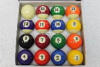 Standard 2.25 inch Pool Ball Set with One 2.25 inch Cue Ball