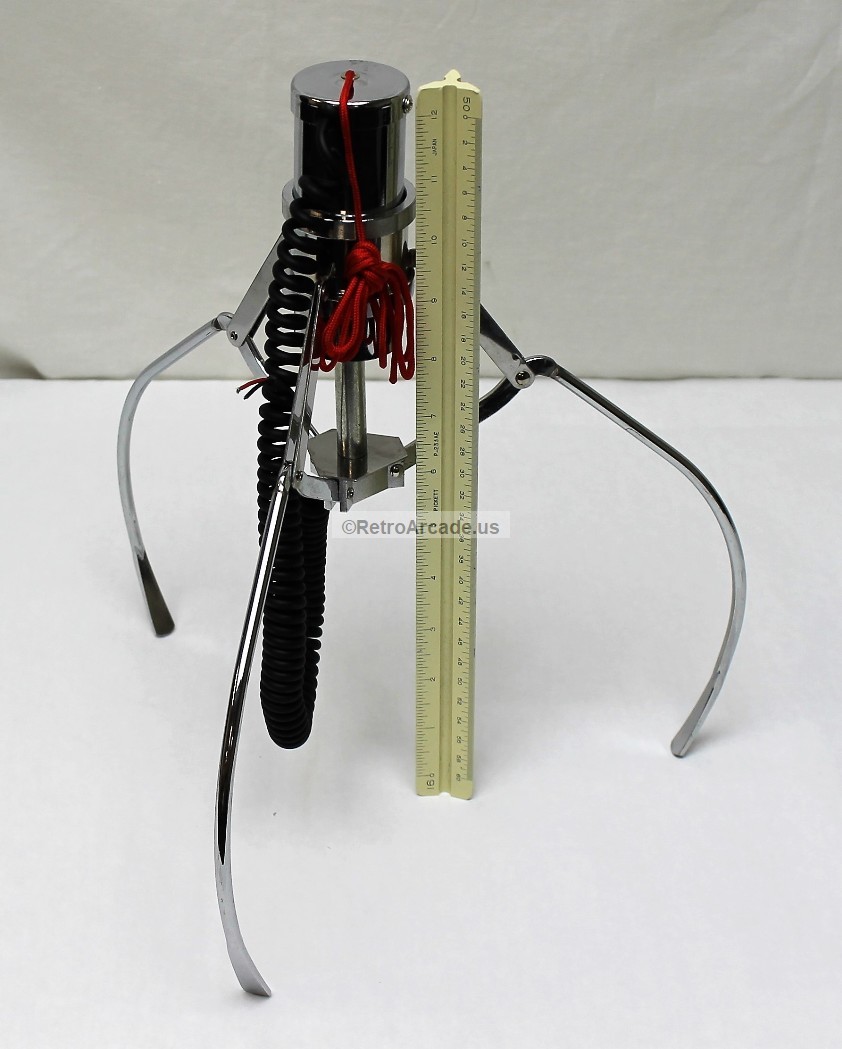 Crane machine mid size replacement claw hand kit, height is 12 inch with coil and cap