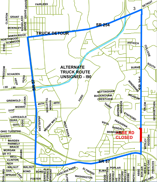 Detour Map