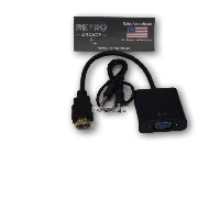 HDMI Male to VGA With Audio HD Video Cable Converter Adapter