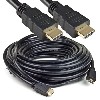 25ft HDMI (M) to HDMI (M) Video-Audio Cable with Gold-Plated Connectors (Black)