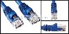 100ft Blue Cat 5E Ethernet Patch Cable, Molded Ends