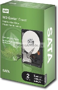 Western Digital Caviar 2 TB 7200 RPM 3.5 Inch WD20EARX--00PASB0 Green Internal Hard Drive (Refurbished)