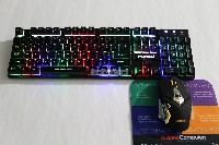 FOREV Desktop FV-380 Keyboard & Mouse, Rainbow Backlight Free Shipping