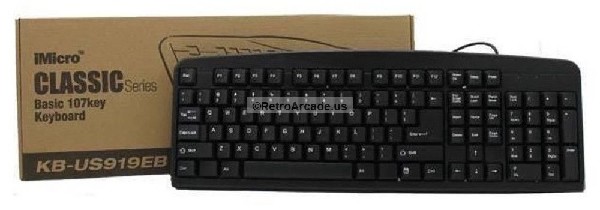 iMicro 107-Key USB Keyboard (Black)