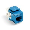 LEVITON 61110-RL6 eXtreme 6+ QuickPort Connector, Category 6, Blue