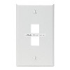 Leviton QuckPort 2-Port wall plate 1-Gang, White network jack cover