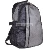 Oxford Cloth Notebook Backpack - Fits up to 14 or 15 Inch Notebooks (Black-Grey)
