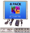 4 Pack, 19 Inch Arcade Game LED Monitor, Jamma monitor MAME and Cocktail game cabinets