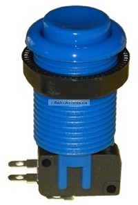 Arcade game Push button with Horizontal Microswitch (BLUE)