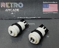 Player 1 and Player 2 START Push Buttons with Horizontal Microswitches for Arcade Games