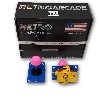 Arcade Joystick with Pink Ball - Switchable from 2-way to 4-way to 8-way operation