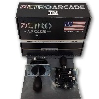Mag-Stik-Plus Arcade Joystick player switchable from 4 to 8 way from the top of the panel (Black)