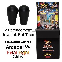Arcade1up Final Fight, Rampage, Jamma, MAME, 2 Joystick Bat Top Handles, New