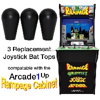 Arcade1up Rampage Street Fighter Pacman Final Fight 3 Joystick Bat Top Handles