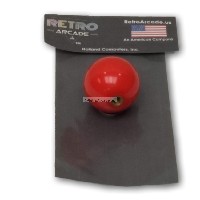 Classic Arcade Joystick Ball Top - RED,  by RetroArcade.us