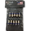 10 Pack, Blue Pinball 6.3 Volt AC LED Round Replacement Bulbs 44/47 Bayonet Base BA9S, Concave Top