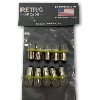 10 Pack Yellow Frosted Pinball 6.3 Volt AC LED Round Replacement Bulbs 44/47 Bayonet Base BA9S