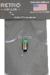 Green Pinball 6.3 Volt AC LED Round Replacement Bulbs 44/47 Bayonet Base BA9S, Concave Top