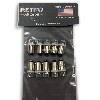 10 Pack, White Pinball 6.3 Volt AC LED Round Replacement Bulbs 44/47 Bayonet Base BA9S, Concave Top