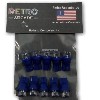 10 Pack Pinball replacement bulb LED 6.3 volt AC, 555 clear wedge base T10 Blue Concave