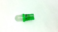 Pinball replacement bulb LED 6.3 volt AC, 555 clear wedge base T10 Cool Green Frosted