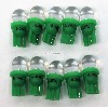 10 Pack Pinball replacement bulb LED 6.3 volt AC, 555 clear wedge base T10 Cool Green
