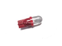 Pinball replacement bulb LED 6.3 volt AC, 555 clear wedge base T10 Cool Red