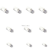 10 Pack Pinball replacement bulb LED 6.3 volt AC, 555 clear wedge base T10 Cool White