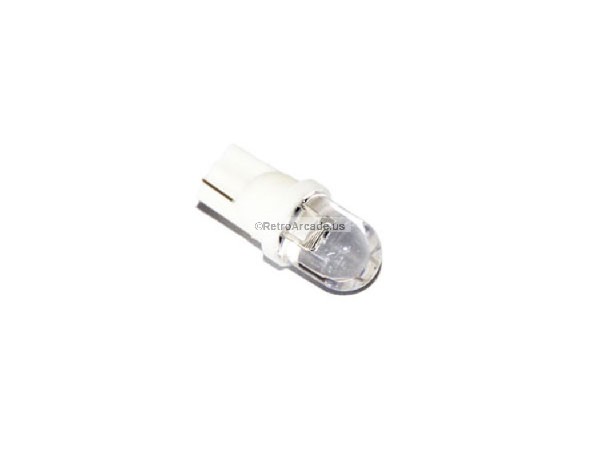555 clear wedge base T10 Concave White Pinball replacement bulb LED 6.3 volt AC