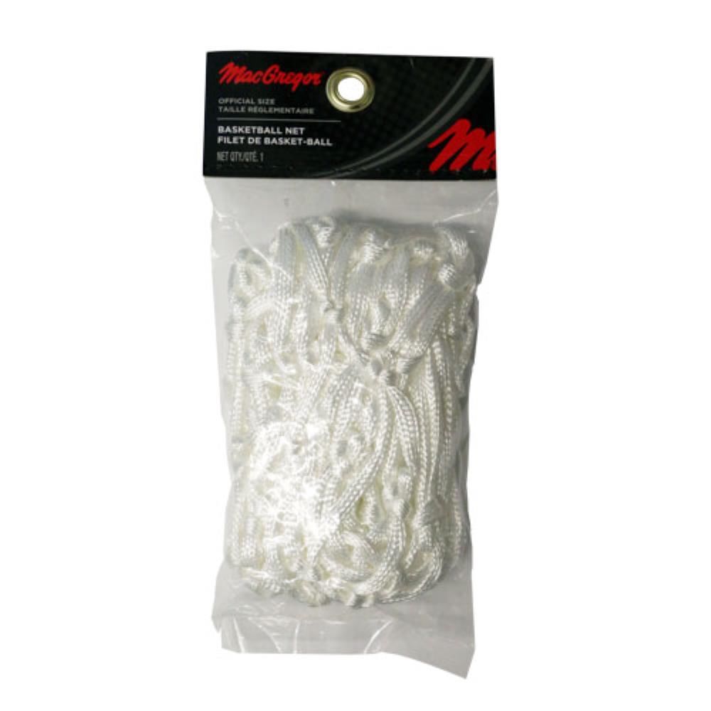MacGregor Basketball Net - White - Official size 12 loop replacement net, for Hoop Fever games