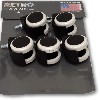 Arcade stool replacement wheel casters, black and white, for use with parts numbers RA-STOOL-RED and RA-STOOL-BLACK