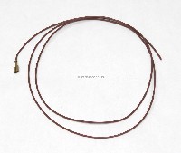 22 AWG stranded hook up wire with .187 quick connect, 3 feet, Brown