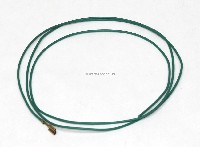 22 AWG stranded button hook up wire with .187 quick connect, 3 feet Green, Jamma