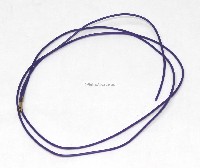 22 AWG stranded button hook up wire .187 quick connect, 3 feet Purple, Jamma