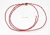 22 AWG stranded hook up wire with .187 quick connect, 3 feet, Red
