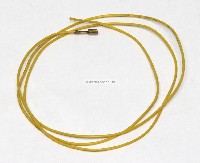 22 AWG stranded button hook up wire .187 quick connect, 3 feet Yellow, Jamma