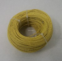22 AWG tinned copper stranded hook up wire, 328 feet per Yellow UL1007