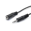 6FT MULTIMEDIA EXTENSION, STRAIGHT WITH 3.5MM STEREO JACK, Stereo Extension Audio Cable - M, F